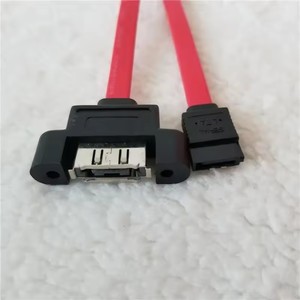 Cable de datos SATA interno a <span class=keywords><strong>eSATA</strong></span> para PC, cable con tornillo para montaje en panel para disco duro externo, 40 cm - Product Image 4