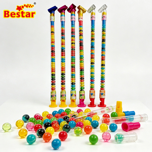 BESTAR Jouet interactif pour enfants, bonbons à mâcher en forme de sifflet, bonbons durs colorés en forme de boule, bonbons sucrés - Product Image 1