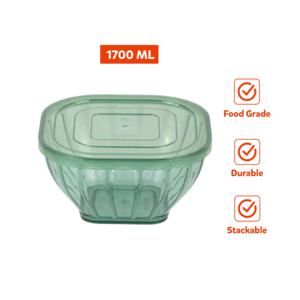 Contenedor Cuadrado de Almacenamiento de Alimentos de PP/PET con Tapa Abatible, Apto para Lavavajillas, Ecológico, Apilable, Conserva la Frescura - Product Image 4