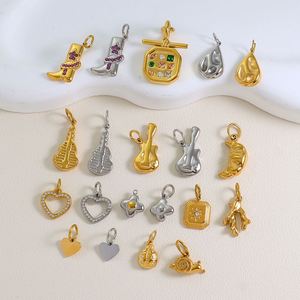 จี้ซิทรินสุดพิเศษ สั่งซื้อขั้นต่ำน้อย ประดับด้วยหินเทอร์ควอยซ์ ดีไซน์สองสี - Product Image 1