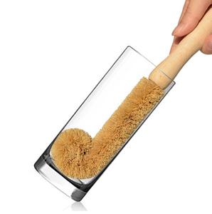 Zero Waste &amp; Biodegradable Natural Fiber Kitchen <strong>Brushes</strong> Wood and Coconut Bristle <strong>Bottle</strong> <strong>Brush</strong> - Product Image 1