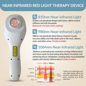 Aparato Láser de Nivel Cuatro para Fisioterapia, Dispositivo Profesional de Tratamiento con Láser para Mascotas, Alivio de Neuropatía Periférica - Product Image 2