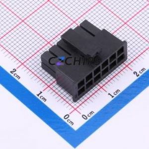 BX-MX3.0-2-6P-GJK Housing (Wire-to-Board / Wire-to-Wire) P=3mm Connector 2x6P 3mm Micro-Fit (MX 3.0) 3mm - Product Image 1