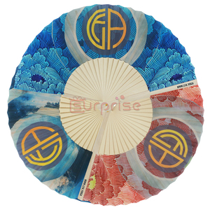 Ventiladores plegables de mano de madera grandes con logotipo personalizado, <span class=keywords><strong>regalo</strong></span> de fiesta de <span class=keywords><strong>boda</strong></span> portátil con precio promocional - Product Image 3