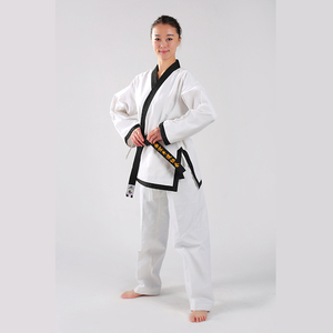 100% Kyokushinkai Karate <span class=keywords><strong>Dogi</strong></span> Dobok Kimono in tessuto Kimono Gi uniforme da Karate in tessuto con colori vivaci fabbricati abbigliamento per arti marziali - Product Image 3