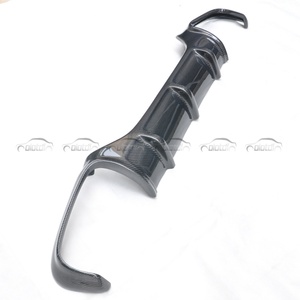 V Style <b>Back</b> Carbon Fiber Rear Bumper Lip Fin Spoiler <b>Protector</b> Diffuser for BMW E63 E64 M6 - Product Image 4