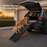 Rampe d'accès pliable et réglable en PP+Polyester, durable, toutes saisons, pour animaux de compagnie, personnes âgées et chiens, marchepied portable pour embarquement