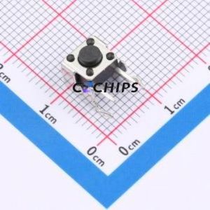 ZX-QC66-4.5ZJ Tactile Switch Through hole Component THT-4P,6x6mm Switch Single Pole Single Throw Round Button 2.6N Through Hole - Product Image 1