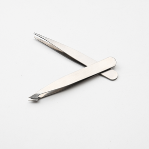 Hoge Kwaliteit Mini Private Label Schuine Wenkbrauw Roestvrij Staal Pincet Voor Haarverwijdering Aanpasbare Wenkbrauw Pincet - Product Image 4