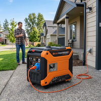 Generador de Gasolina con Inversor de 6.5kW, Generador Digital Silencioso de 6500W, Generador Portátil de Gasolina, Fuente de Energía de Respaldo para Emergencias en el Hogar