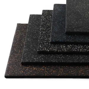 Telhas de chão de borracha usadas epdm de 20mm, equipamento preto de cores para academia