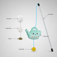 Famipet Fabricant – Nouveau jouet interactif pour chaton, design printanier personnalisé, bâtonnet de chat avec herbe à chat