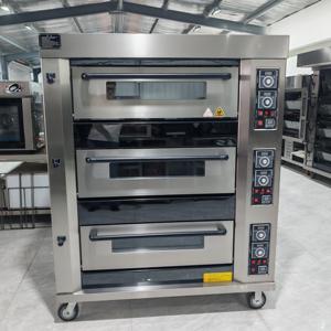 Horno Industrial de Acero Inoxidable a Gas de 3 Niveles y 6 Bandejas para Panadería, Restaurante, Tienda de Alimentos, Máquinas Automáticas para Hacer Pan y Baguettes - Product Image 1