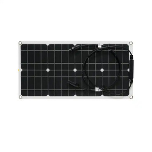 Chargeur solaire monocristallin semi-flexible 20W 18V, pliable, >21,5% d'efficacité pour batteries 12V, camping-car, bateau, voiture, usage maritime - Product Image 3