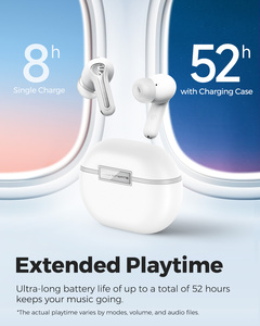 Auriculares eadphone de 12mm, driver, 6 micrófonos, 52hrs de tiempo de trabajo 70ms, baja latencia - Product Image 4