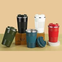 Cadeaux IStapromo, tasse à café en acier inoxydable à double paroi, intelligente, portable, écologique, 17 oz, avec affichage de la température LED