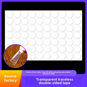 Cinta de puntos de doble cara, etiqueta adhesiva transparente redonda, Almohadillas Adhesivas extraíbles autoadhesivas, cinta multiusos sin rastro - Product Image 2