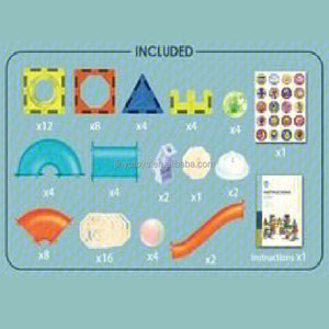 Bricolage <span class=keywords><strong>de</strong></span> <span class=keywords><strong>construction</strong></span> <span class=keywords><strong>de</strong></span> carreaux magnétiques avec boule lumineuse marbre course bloc <span class=keywords><strong>de</strong></span> <span class=keywords><strong>construction</strong></span> magnétique jouets enfants ensemble 3D jouets éducatifs - Product Image 3