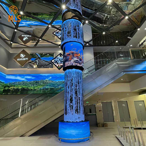 Nhà máy trong nhà p1.2 p1.5 1.8 p2.5 linh hoạt đầy đủ màu sắc quảng cáo mềm LED hiển thị màn hình bảng điều chỉnh làm mới cao hình trụ màn hình - Product Image 1