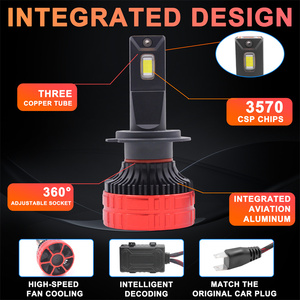 130W 20000LM <span class=keywords><strong>X8</strong></span> X9 H1 coche Led faro bombillas 6000K faros delanteros 9005 9006 HB3 HB4 H4 H7 H11 H8 H9 coche Led faro luces Canbus - Product Image 3