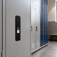 Serrure de poignée d'armoire NFC passive sans batterie, déverrouillage par clé mécanique, enregistrement de l'historique des verrous pour armoire de serveur OEM