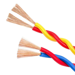 Câble électrique 2 conducteurs rigides RVS, paire torsadée flexible, gaine PVC, indice IP67, 300/500V, pour alarme, sonnette de porte coupe-feu, fils en cuivre 0,3-2,5mm - Product Image 4