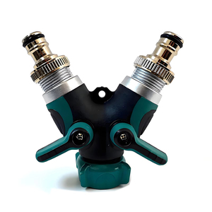 Connecteur en Y <span class=keywords><strong>double</strong></span> en alliage 3/4'' pour distribution bidirectionnelle, raccord de <span class=keywords><strong>sortie</strong></span> de tuyau de <span class=keywords><strong>robinet</strong></span> d'irrigation de jardin - Product Image 1