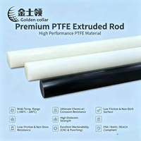 Barre ronde en PTFE ignifuge, résistante aux UV, à faible perméabilité, pour le traitement chimique et la marine