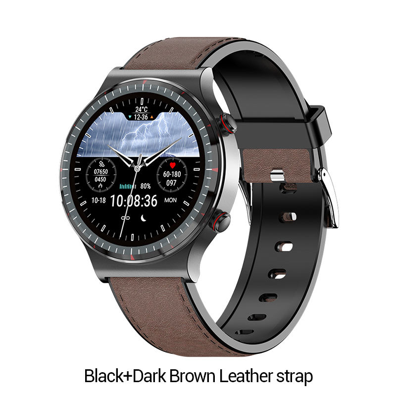 Schwarz + dunkelbraunes Leder armband