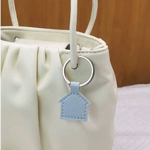 House Shape Pu Leather Keychain Minimalist <b>Key</b> <b>Ring</b> Cute Charm for <b>Keys</b> Stylish Home <b>Bag</b> Pendant Housewarming Gift - Product Image 4