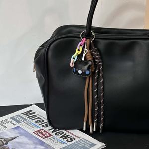 Venta al por mayor, colgante de bolso para niñas, colgante de bolso de cuerda trenzada colorida, llavero de coche creativo, <span class=keywords><strong>todo</strong></span> - Product Image 4