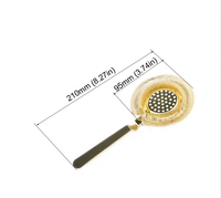 Filtre à glace professionnel en acier inoxydable pour cocktails, écologique, réutilisable, durable, filet de retenue de glace de 210 mm pour mélangeur