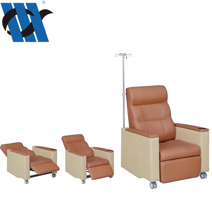MDK-BDEC109 Luxurious accompany hospital furniture medical chair bed accompany hospital recliner chair