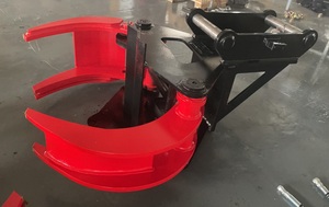 Cisaille hydraulique <span class=keywords><strong>pour</strong></span> arbres de 5 à 9 tonnes <span class=keywords><strong>pour</strong></span> <span class=keywords><strong>mini</strong></span>-excavatrice, avec moteur et rotation à 360 degrés, <span class=keywords><strong>pour</strong></span> la foresterie et la coupe de bois. - Product Image 4