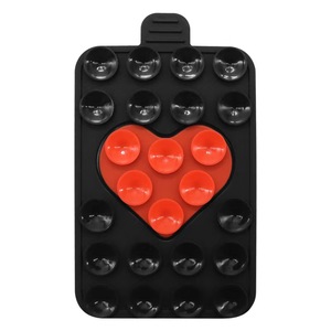 Soporte para Teléfono con Ventosa de Silicona de Doble Cara en Forma de Corazón, Adhesivo Reutilizable Anticaídas para la Parte Posterior del Teléfono, para Vidrio, Espejo y Superficies Lisas - Product Image 2