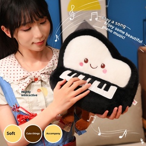 Sáng Tạo Phim Hoạt Hình Sang Trọng Đàn Piano Giảm Căng Thẳng Đồ Chơi Mềm Mại Và Thoải Mái Gối Chồn Tự Làm Phụ Kiện Ba Lô <span class=keywords><strong>Keychain</strong></span> - Product Image 3