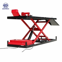 Plataforma Elevadora Hidráulica Eléctrica para Motocicletas de 300 kg, Tipo Tijera, Color Rojo, con Certificación CE, en Oferta