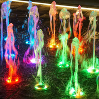 Fuente Solar Decorativa para Exteriores Optimum Show Dancing, Fuente de Agua Musical para Terraza con Luces LED de 7 Colores
