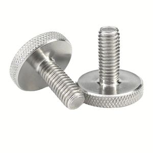 Vis à molette moletée en acier inoxydable de qualité supérieure, résistante à la corrosion, pour un serrage sécurisé dans les applications industrielles et de bricolage - Product Image 1