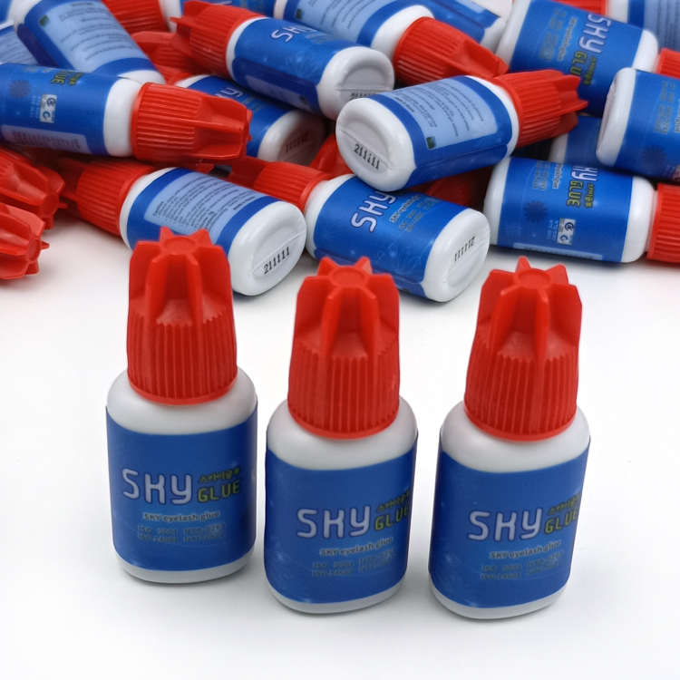 Sky S + — colle pour faux-cils, couleur rouge ciel, kr, pour extensions de cils, 5ml