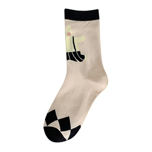 Jingwen OEM <span class=keywords><strong>Crazy</strong></span> Funny Imprimé Crew Chaussette pour hommes et femmes Respirant Tricoté Nouveauté Hip Hop Dog Lover Gift Cute Dog Pattern - Product Image 6