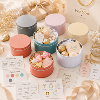 Boîte en métal personnalisée avec couvercle pour emballage alimentaire, boîte en fer blanc pour thé, café, matcha, biscuits, gâteaux, bougies, fournisseur en gros, logo personnalisé, OEM