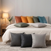 Coussin lombaire carré pour voiture en tissu technique PP coton, couleur orange émeu, style luxe léger, tailles personnalisables, style naturel frais, origine Chine
