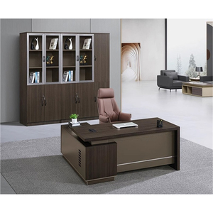 Luxe Modern Bureau En Stoel Set <span class=keywords><strong>Executive</strong></span> Manager Desk Voor Baas Teamkamer Bulk Order Aangepaste Service - Product Image 2