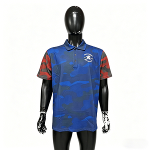 เสื้อโปโลแขนสั้นลายพรางผู้ชาย โพลีเอสเตอร์ ขายส่ง - Product Image 3