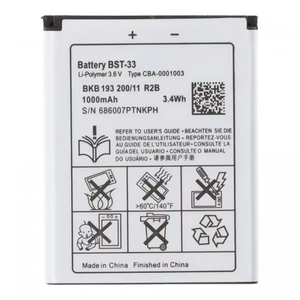 Batterie de remplacement premium 1000 mAh de qualité réparatrice pour jeux BST-33 W610 W660 T715 G705 CE RoHS – Vente en gros et en vrac - Product Image 5