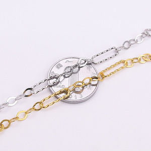 Chaîne semi-finie en argent sterling 925 artisanale, forme longue carrée, épaisse, avec des motifs gravés - Product Image 4
