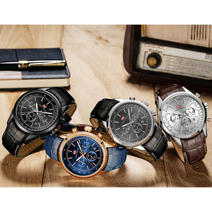 Mens Leather Wristwatches Quartz Business Man Watches Waterproof Luminous Male <b>Clocks</b> - Product Image 6