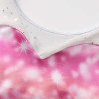 Nouveauté, justaucorps de gymnastique pour enfants, filles, à manches longues en maille, imprimé feux d'artifice, de haute qualité, tendance, pas cher