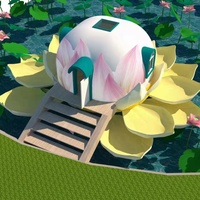 Kit de construction préfabriqué modulaire EPS Dome pour maison isolée thermiquement, modules emboîtables, pour glamping, camping, hôtel-resort